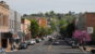 A street level view looking down Pendleton's historic Main Street